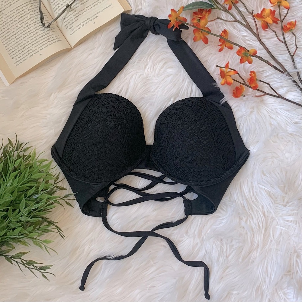 NWT! Crochet Enhancer Bikini Top